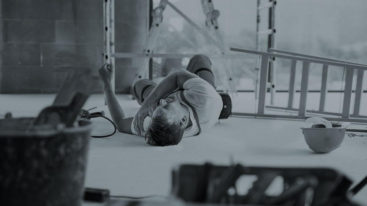 man fallen from ladder