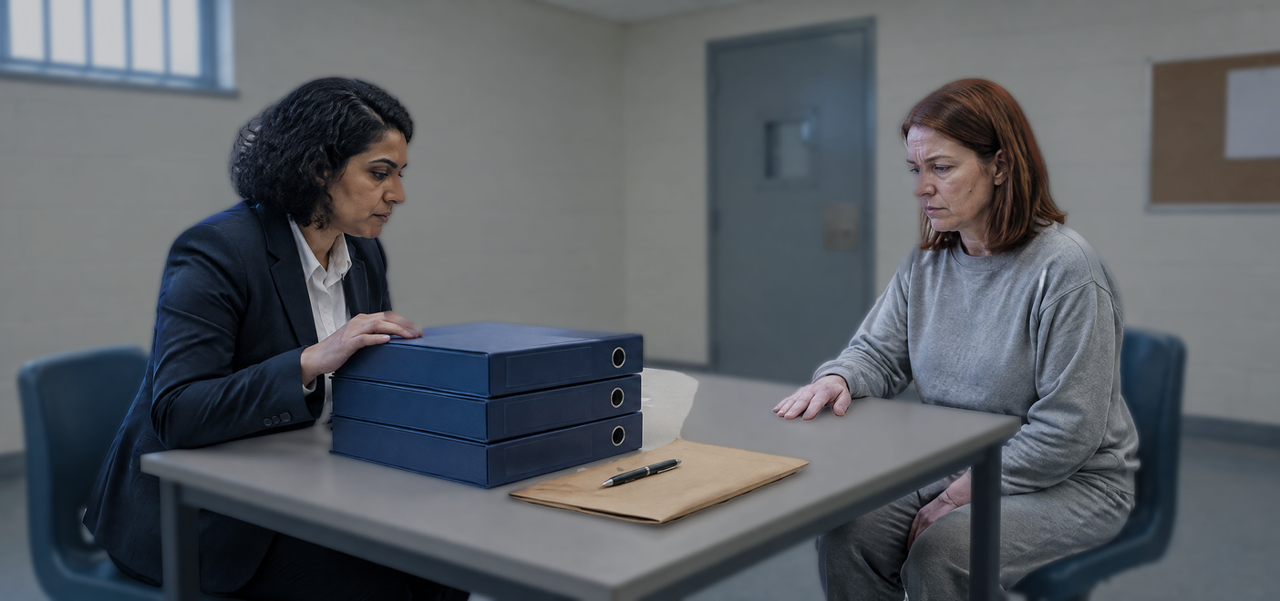 Solicitor advising a client about attempted murder in a police station interview