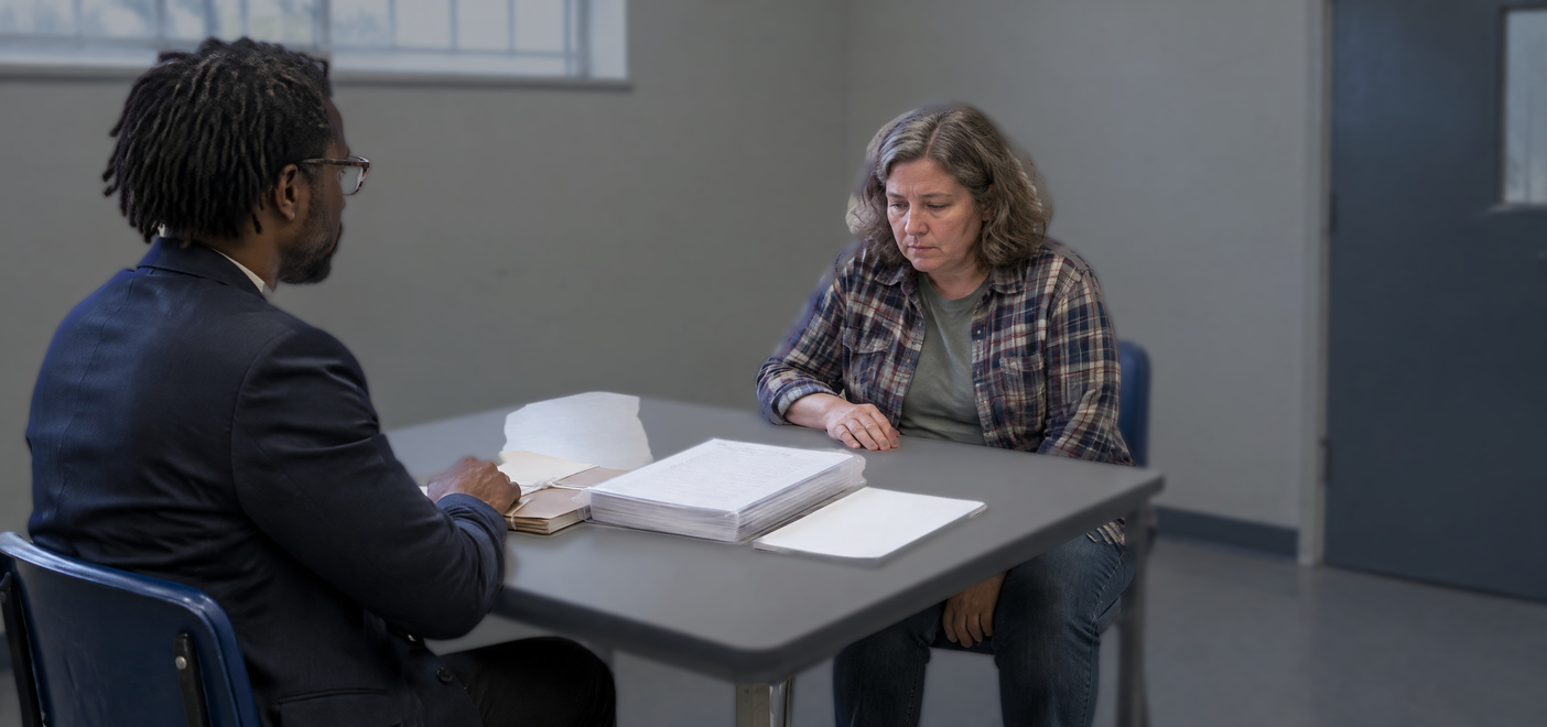 Solicitor advising a woman in interview about a Public order allegation online